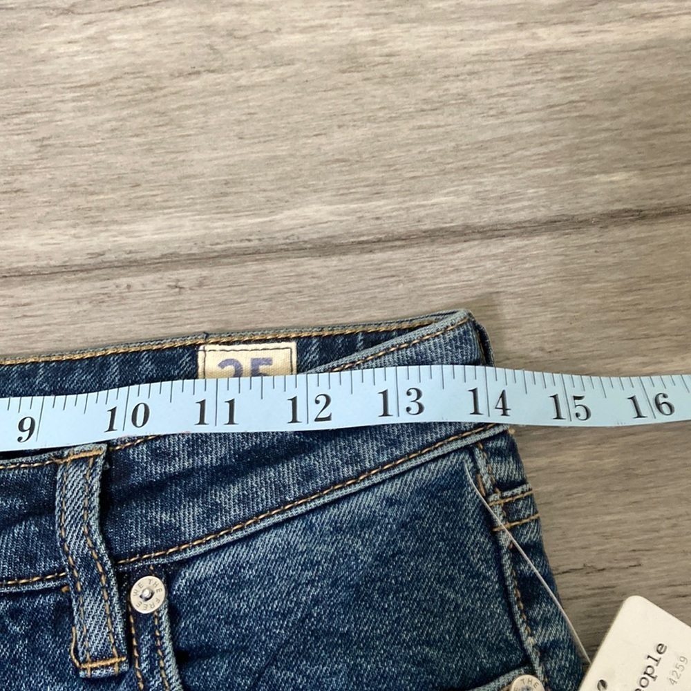 Free People We The Free People Denim Shorts Western Core Coastal Cowgirl Blue - Picture 13 of 15